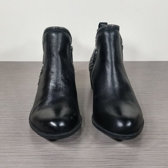 Lucky Brand Bartalino Bootie, Black Leather, Womens Size 6 M / 36 - Picture 2 of 13